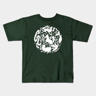 Wild folk moon Kids T-Shirt